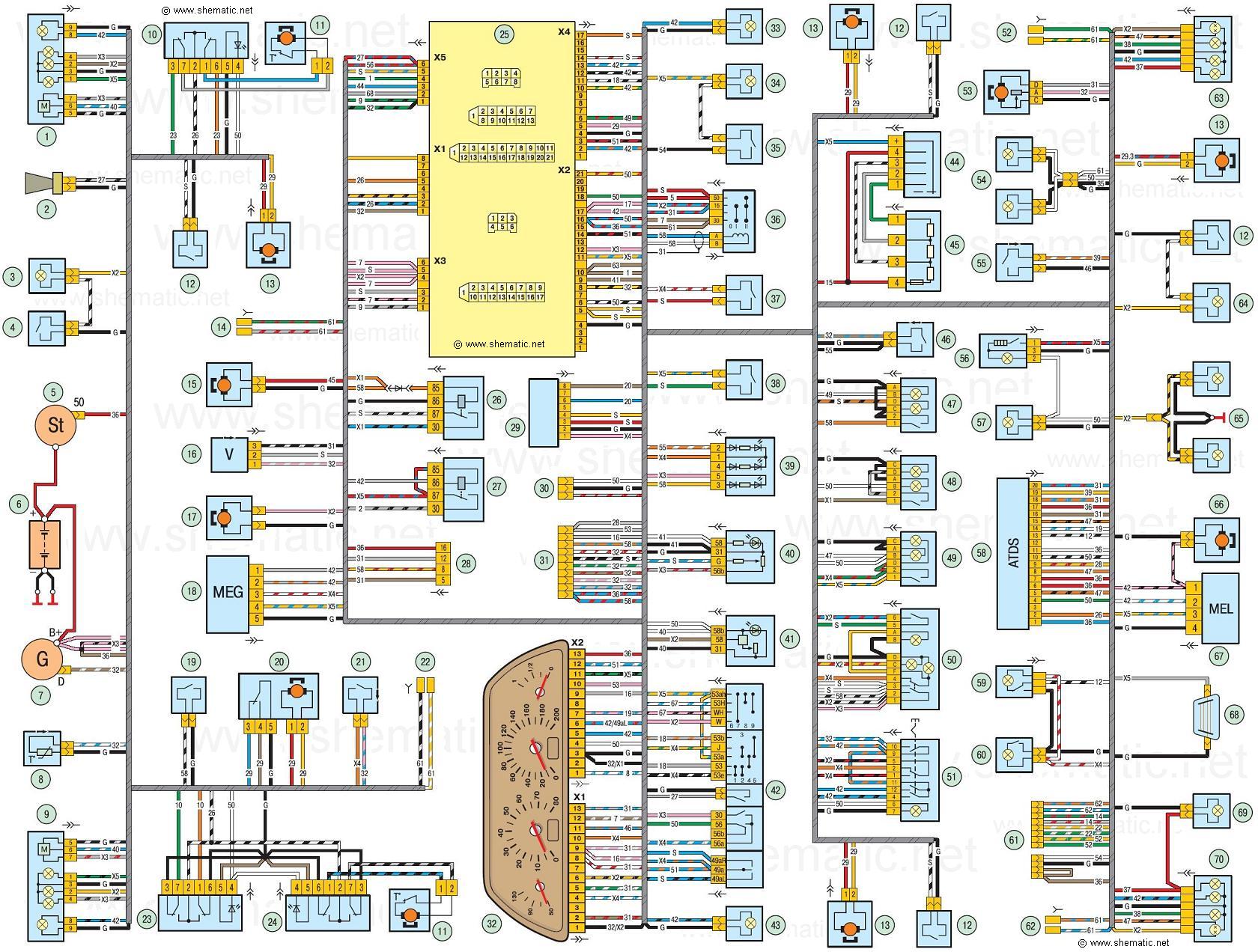 Электрическая схема ваз 2123 шевроле нива