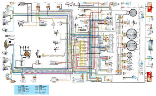 Схема электрооборудования автомобиля ВАЗ 2106.