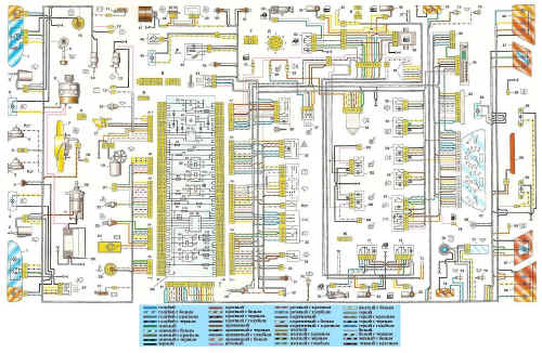 Схема электрооборудования автомобиля ВАЗ 2115.